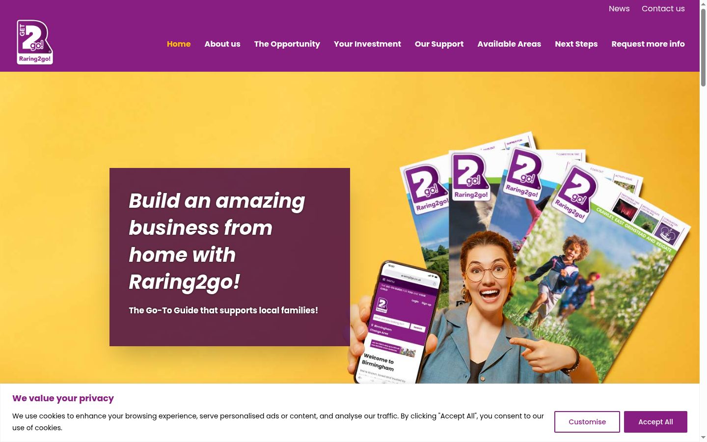 Képernyőkép a bármilyen interakció előtt megjelenő hozzájárulási bannerről