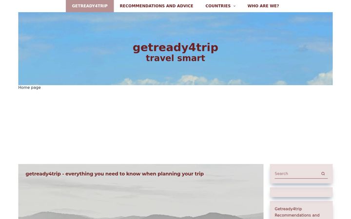 Screenshot of getready4trip.com