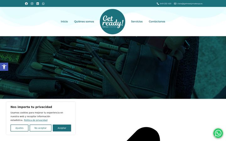 Screenshot of getreadymakeup.es