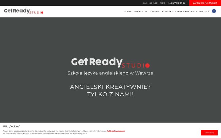 Screenshot of getreadystudio.pl