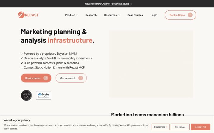 Screenshot of getrecast.com