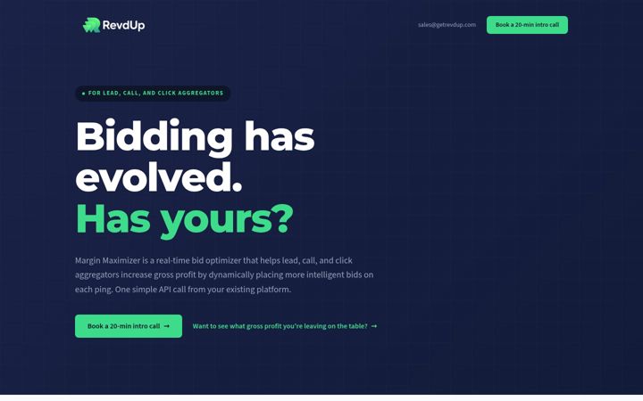 Screenshot of getrevdup.com