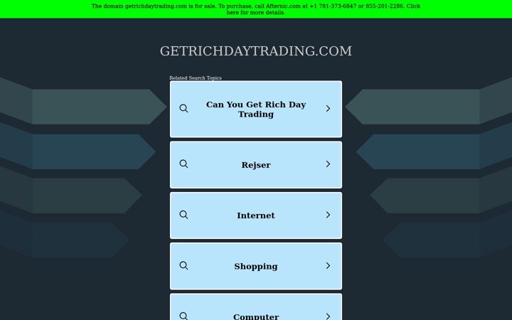 Screenshot of getrichdaytrading.com