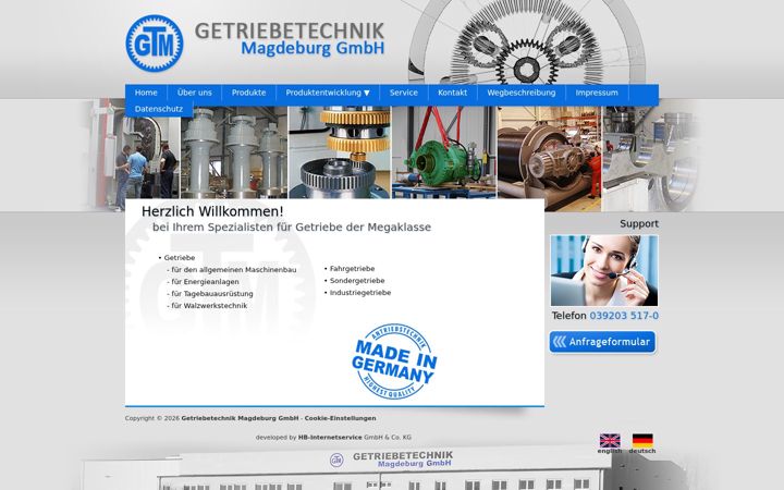 Screenshot of getriebetech.de