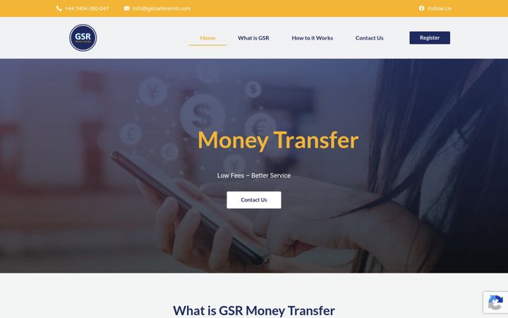 Screenshot of getsaferemit.com