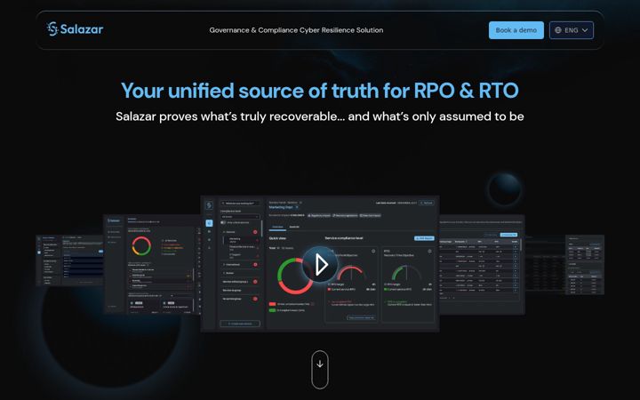 Screenshot of getsalazar.io