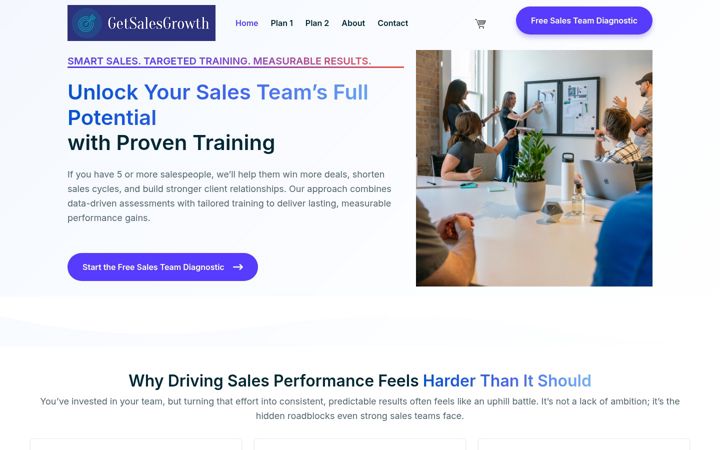 Screenshot of getsalesgrowth.com