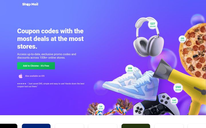 Screenshot of getshopmail.com