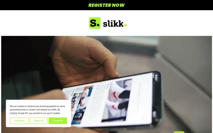 Screenshot of getslikk.co.uk