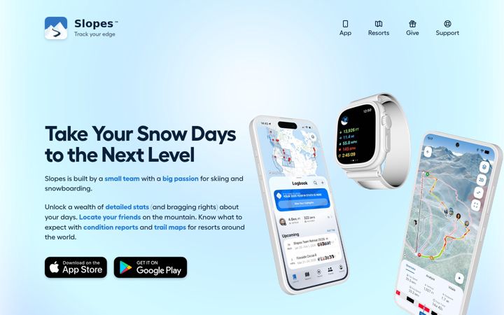 Screenshot of getslopes.com