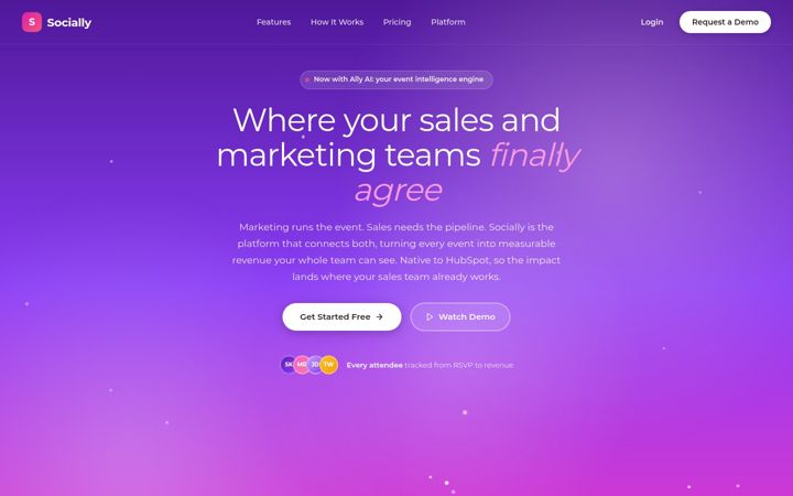 Screenshot of getsociallyapp.com
