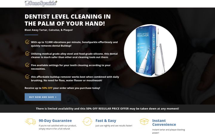 Screenshot of getsonosparkle.com