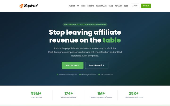 Captură de ecran a getsquirrel.co
