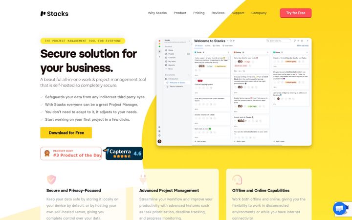 Screenshot of getstacksapp.com