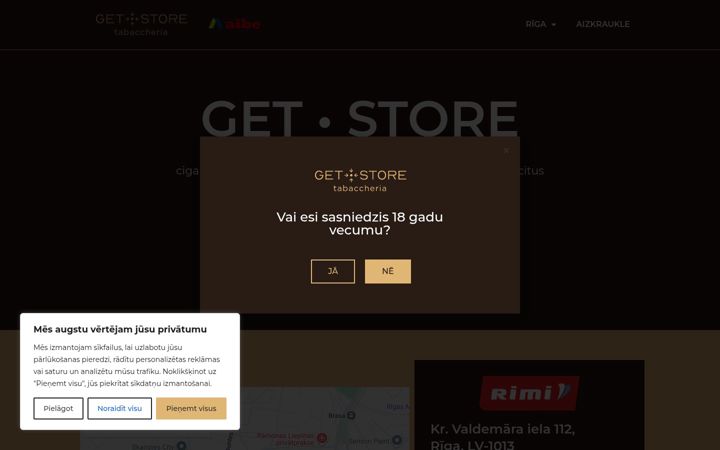 Screenshot of getstore.lv