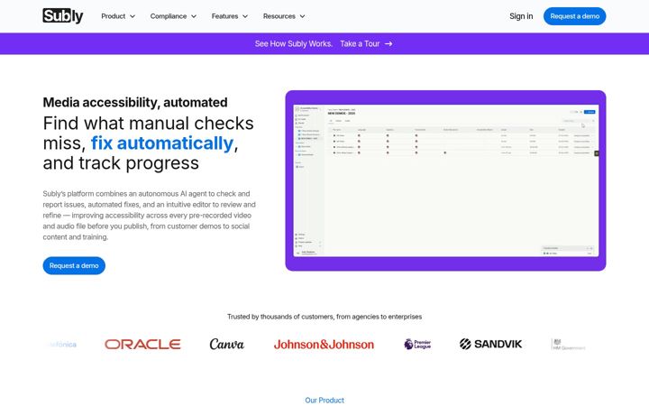 Screenshot of getsubly.com