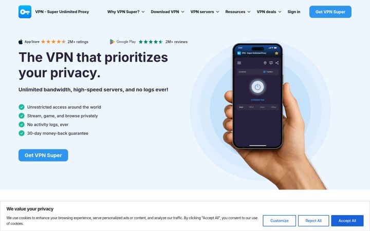 Screenshot of getsuperulimited.com