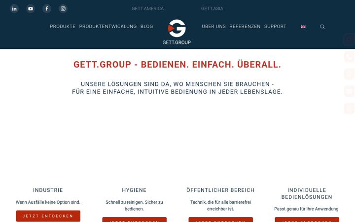 Screenshot of gett-group.com