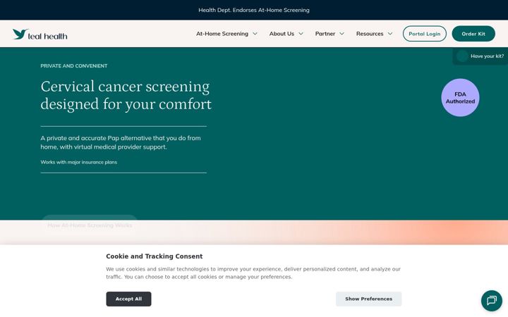 Screenshot of getteal.com