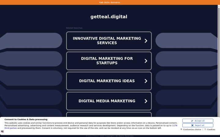 Screenshot of getteal.digital
