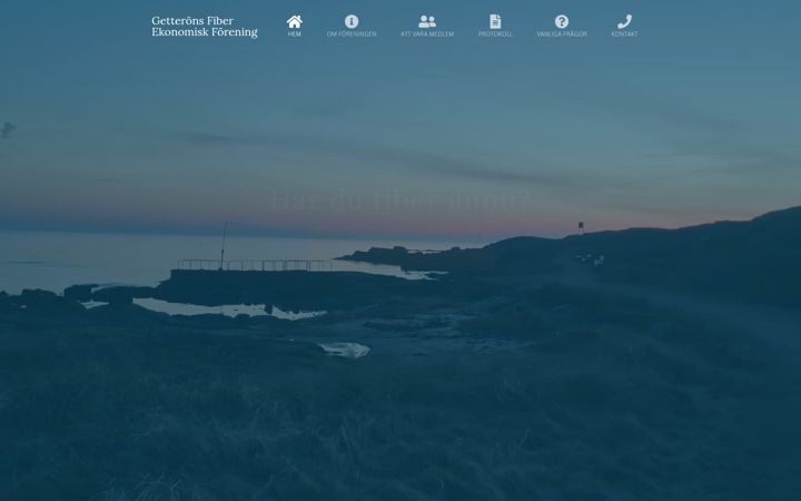Screenshot of getteronfiber.se