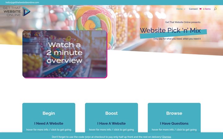 Screenshot of getthatwebsiteonline.com