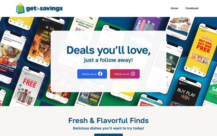 Screenshot of getthesavings.com