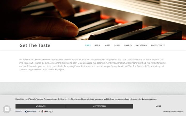 Screenshot of getthetaste.de