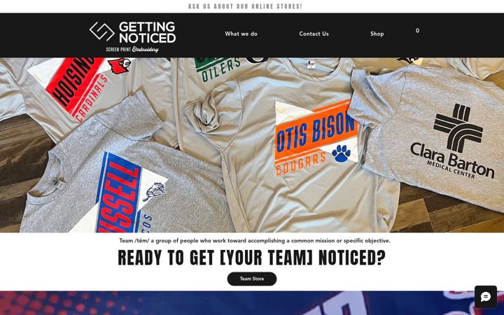 Screenshot of getting-noticed.com