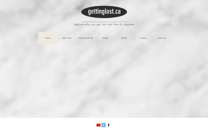 Screenshot of gettinglost.ca