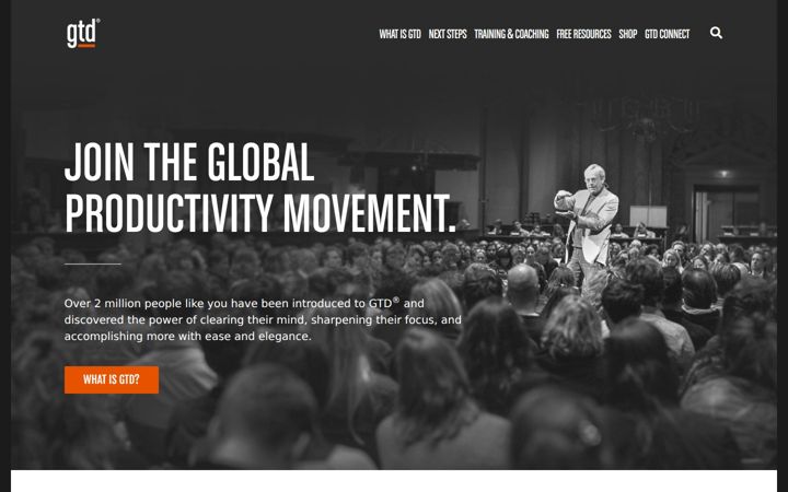 Screenshot of gettingthingsdone.com