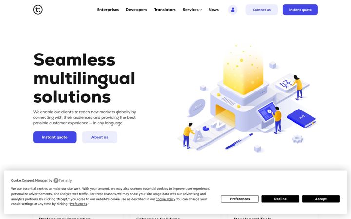Screenshot of gettranslation.cz
