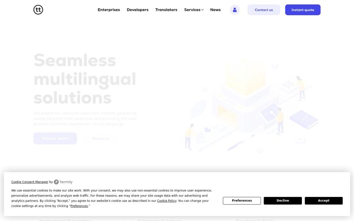 Screenshot of gettranslation.uk