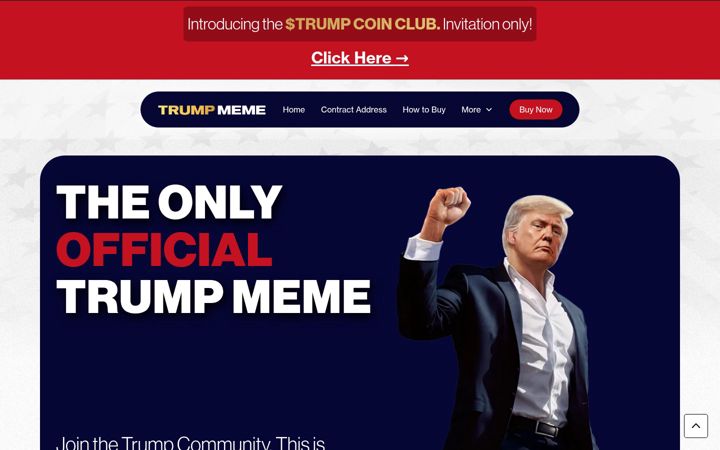 Screenshot of gettrumpmemes.com