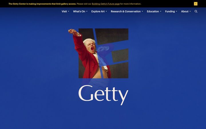 Screenshot ta' getty.edu
