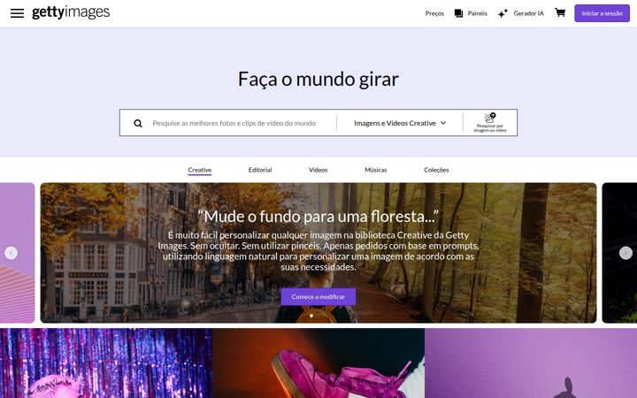 Screenshot of gettyimages.pt