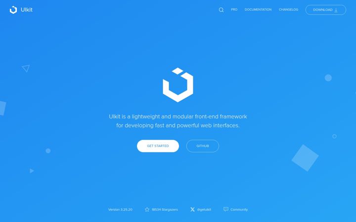 Screenshot of getuikit.com