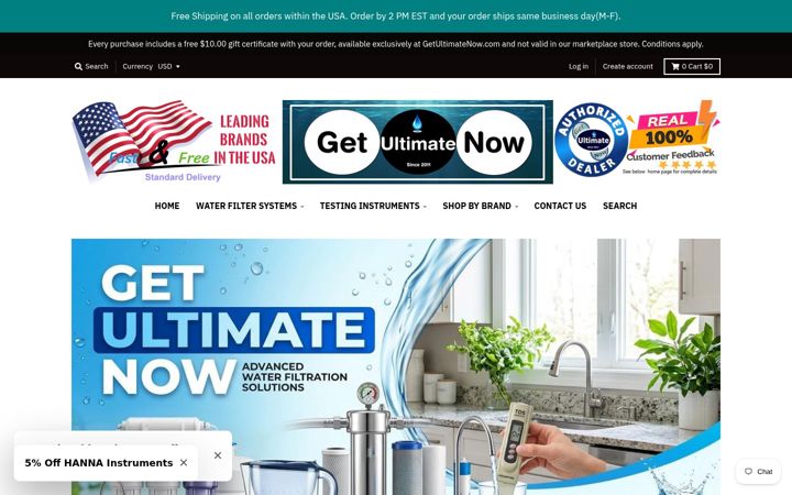 Screenshot of getultimatenow.com