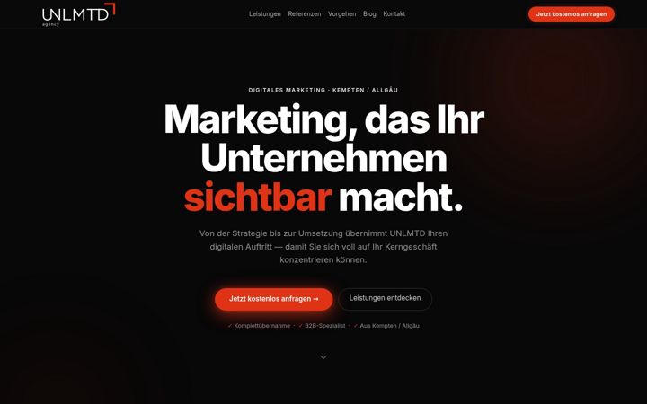 Screenshot of getunlimited.de