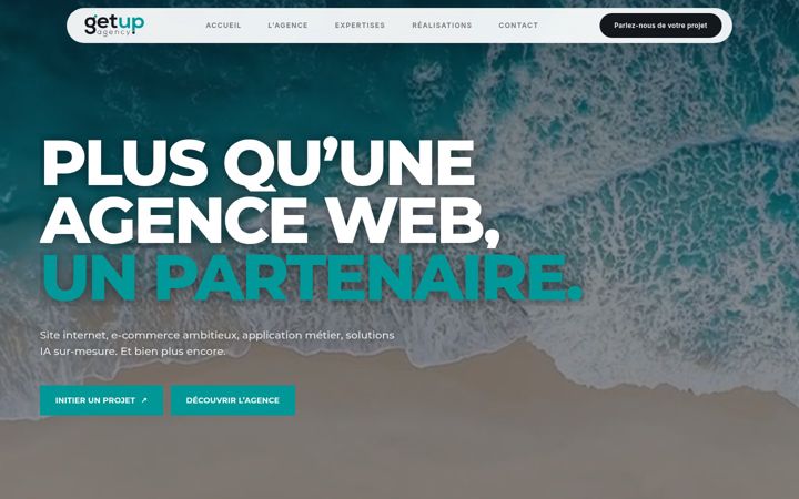 Screenshot of getup.agency