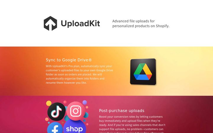 Screenshot of getuploadkit.com