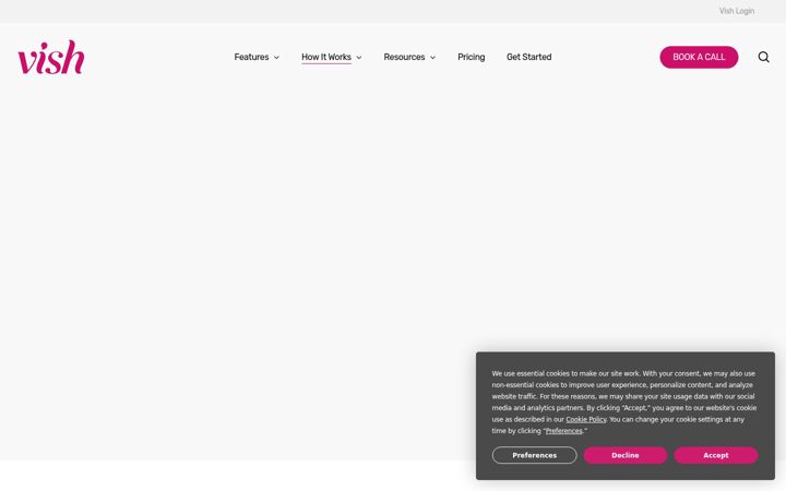 Screenshot of getvish.com