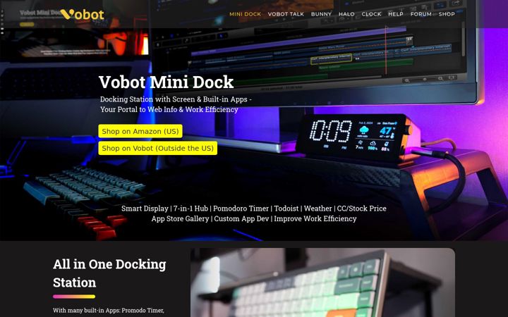 Screenshot of getvobot.com