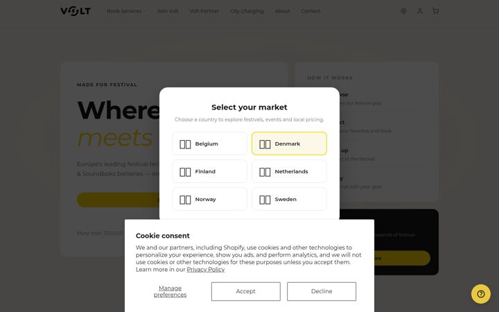 Screenshot of getvolt.dk