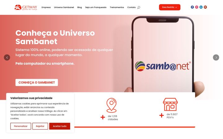 Screenshot of getway.com.br
