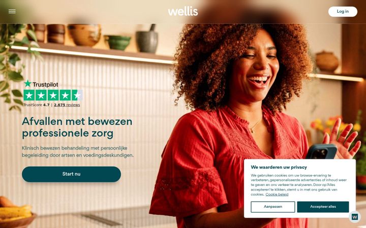 Screenshot of getwellis.com