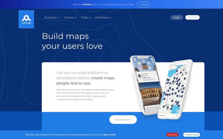 Screenshot of getwemap.com