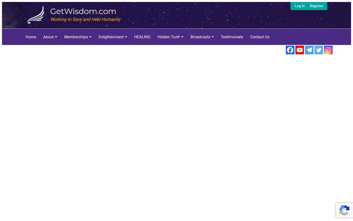 Captura de ecrã de getwisdom.com