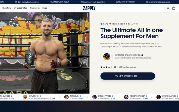 Screenshot of getzapply.com