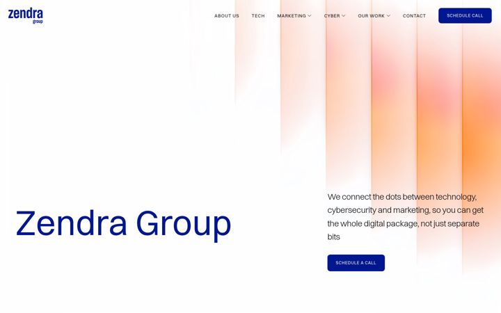 Screenshot of getzendra.com